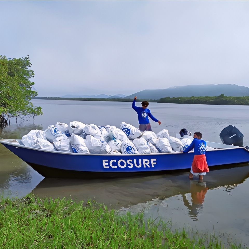 Mutirão de limpeza de praia Ecosurf, foto 2