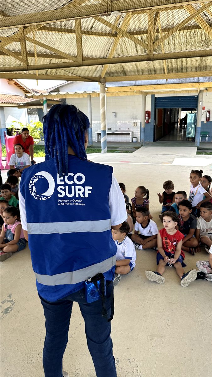 Atividade do Oceano na Escola com estudantes