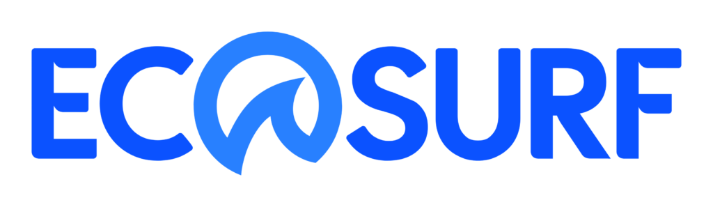 Logo do Ecosurf na versão azul